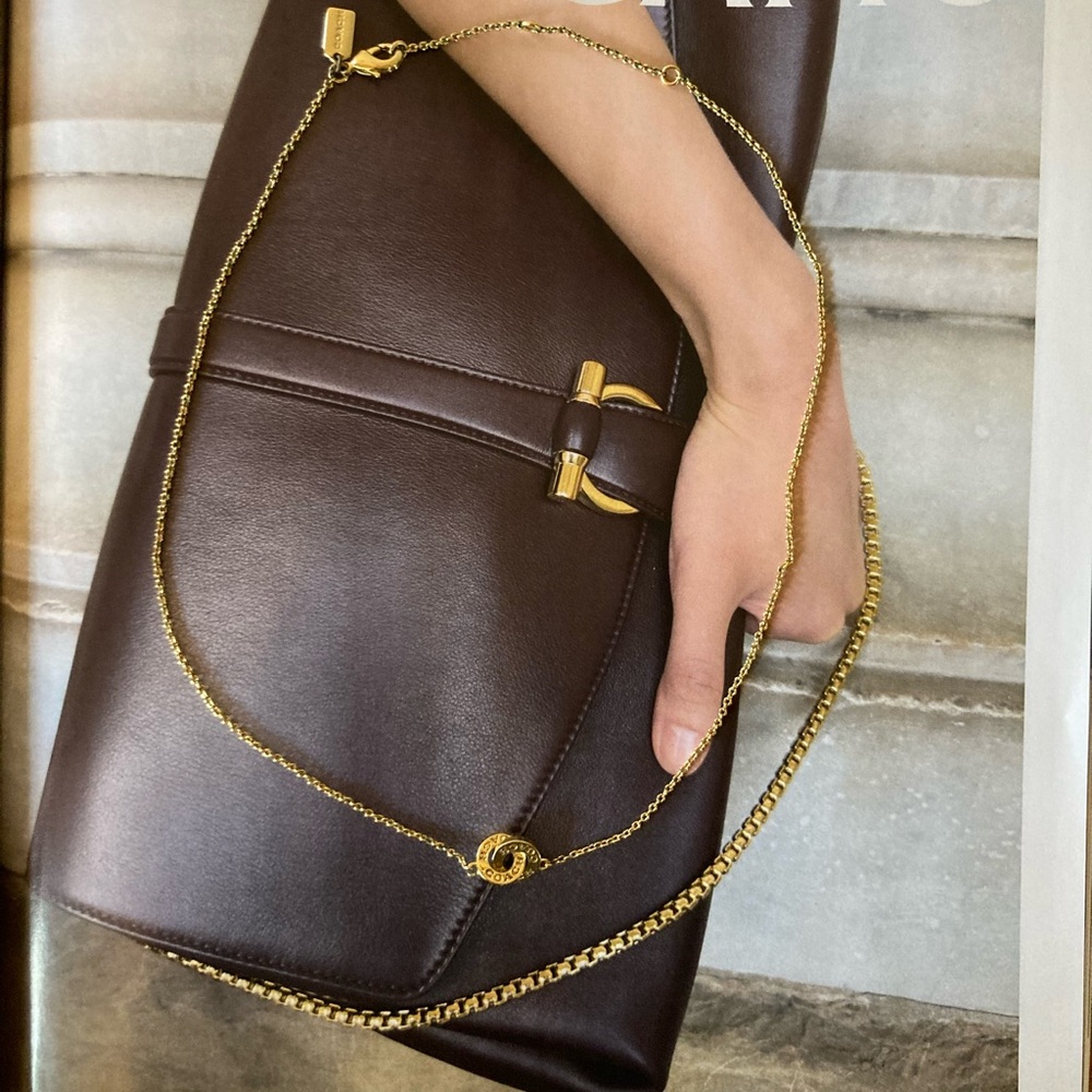 Coach Interlocking Open Circle Necklace